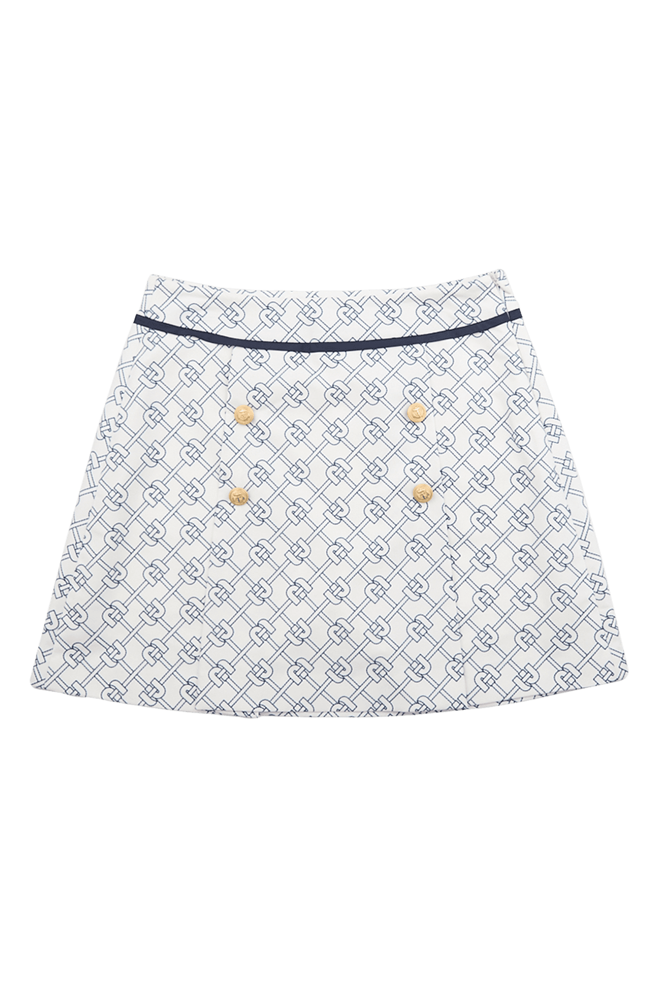 올오버 심볼 큐롯 스커트