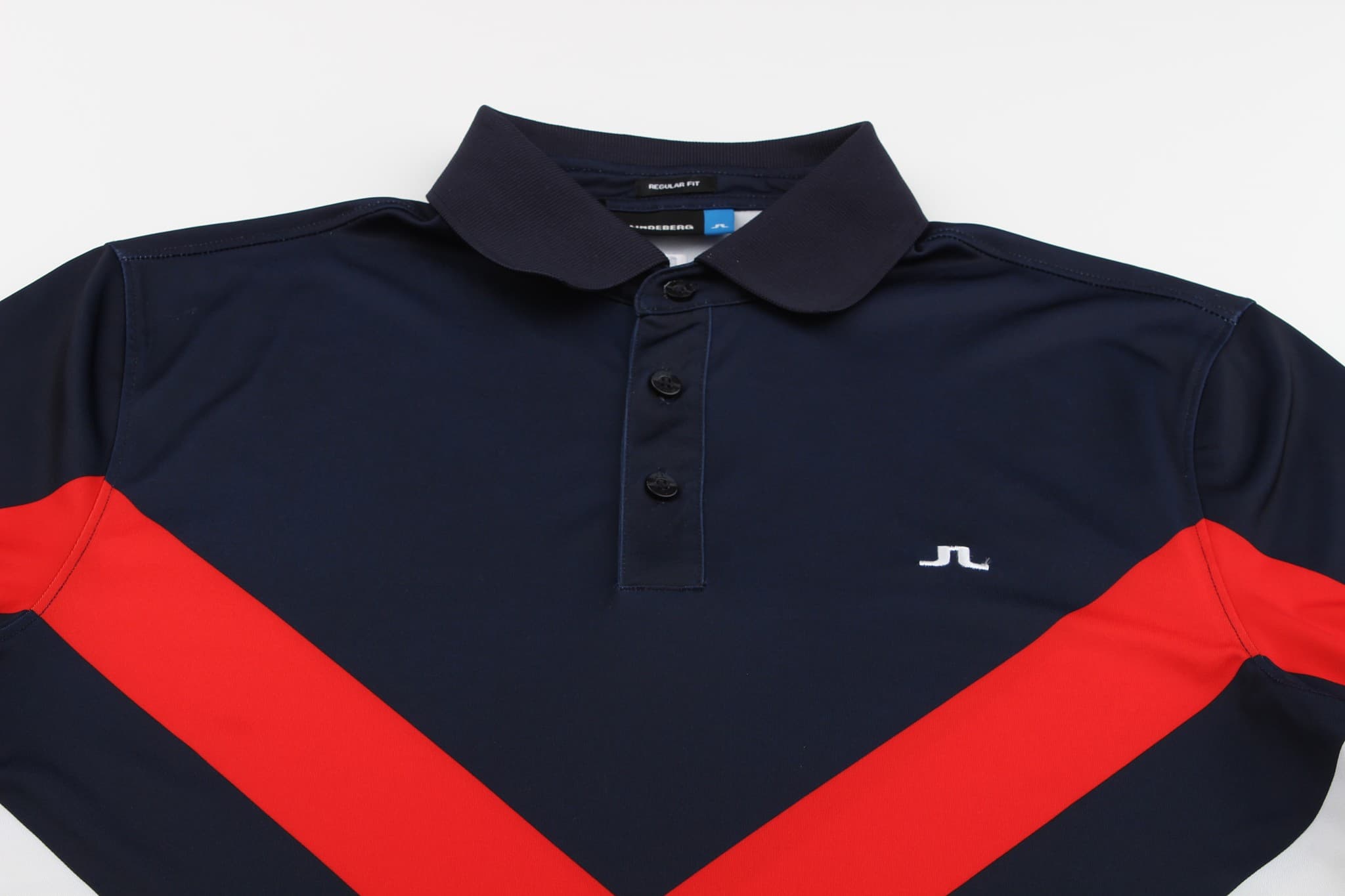 [남성] 사선 배색 포인트 카라 티셔츠