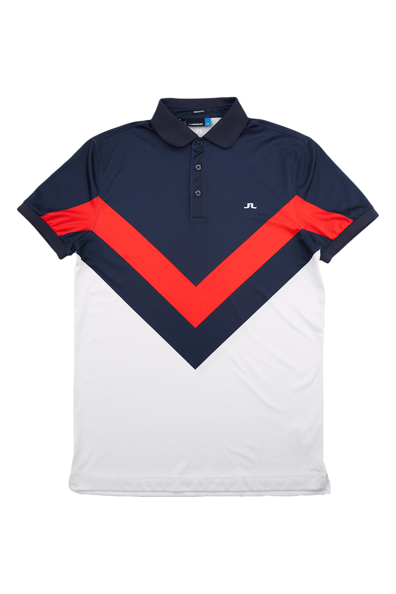 [남성] 사선 배색 포인트 카라 티셔츠