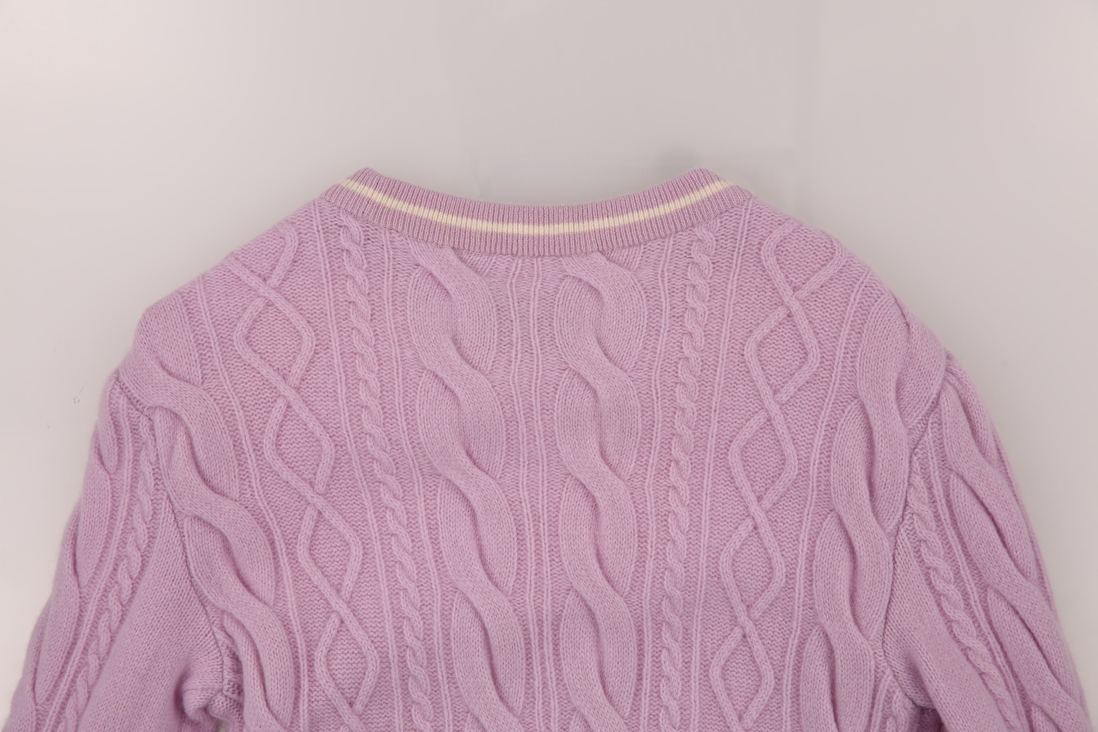 케이블 방풍 스웨터