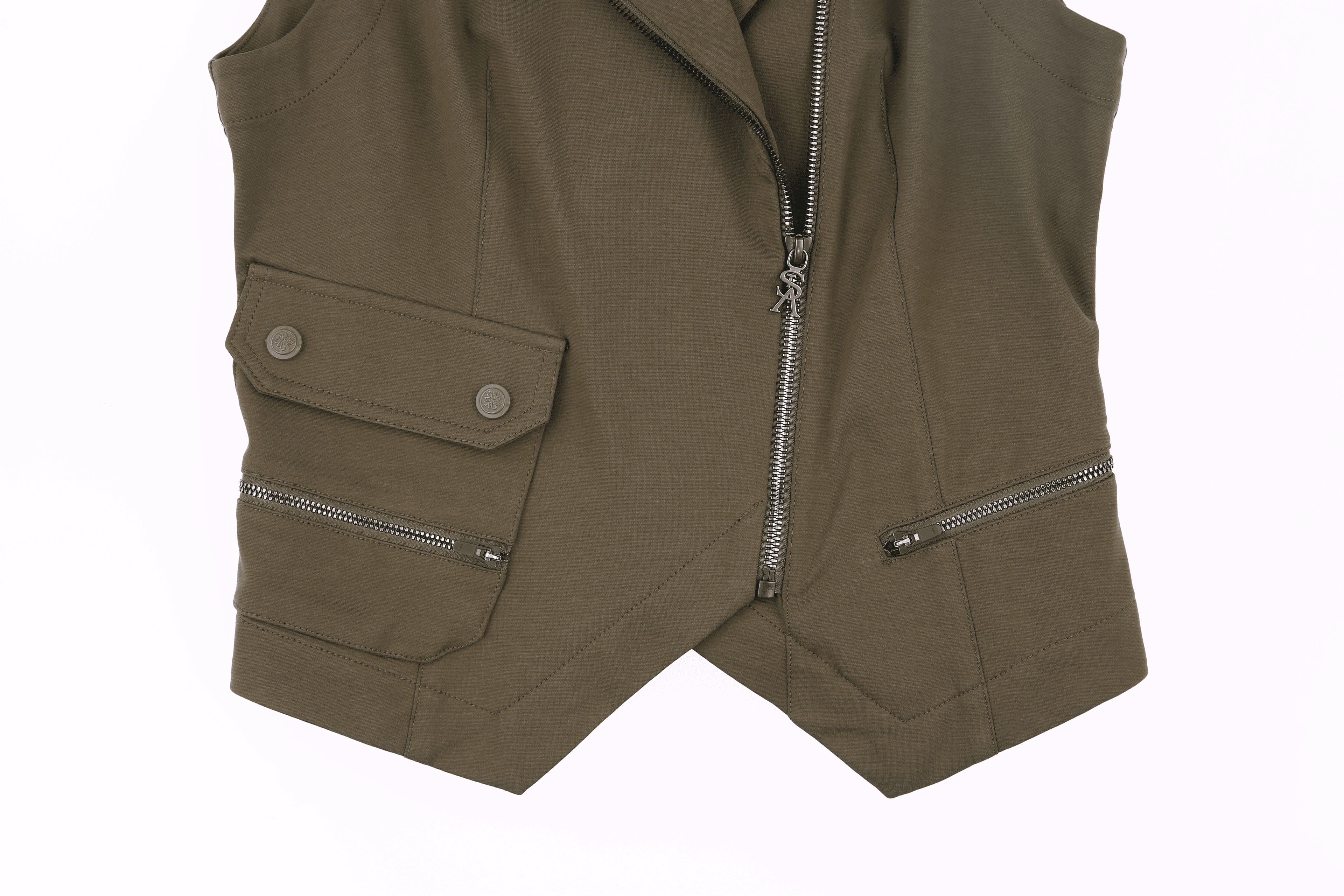 여성 라이더 카라 점퍼 베스트