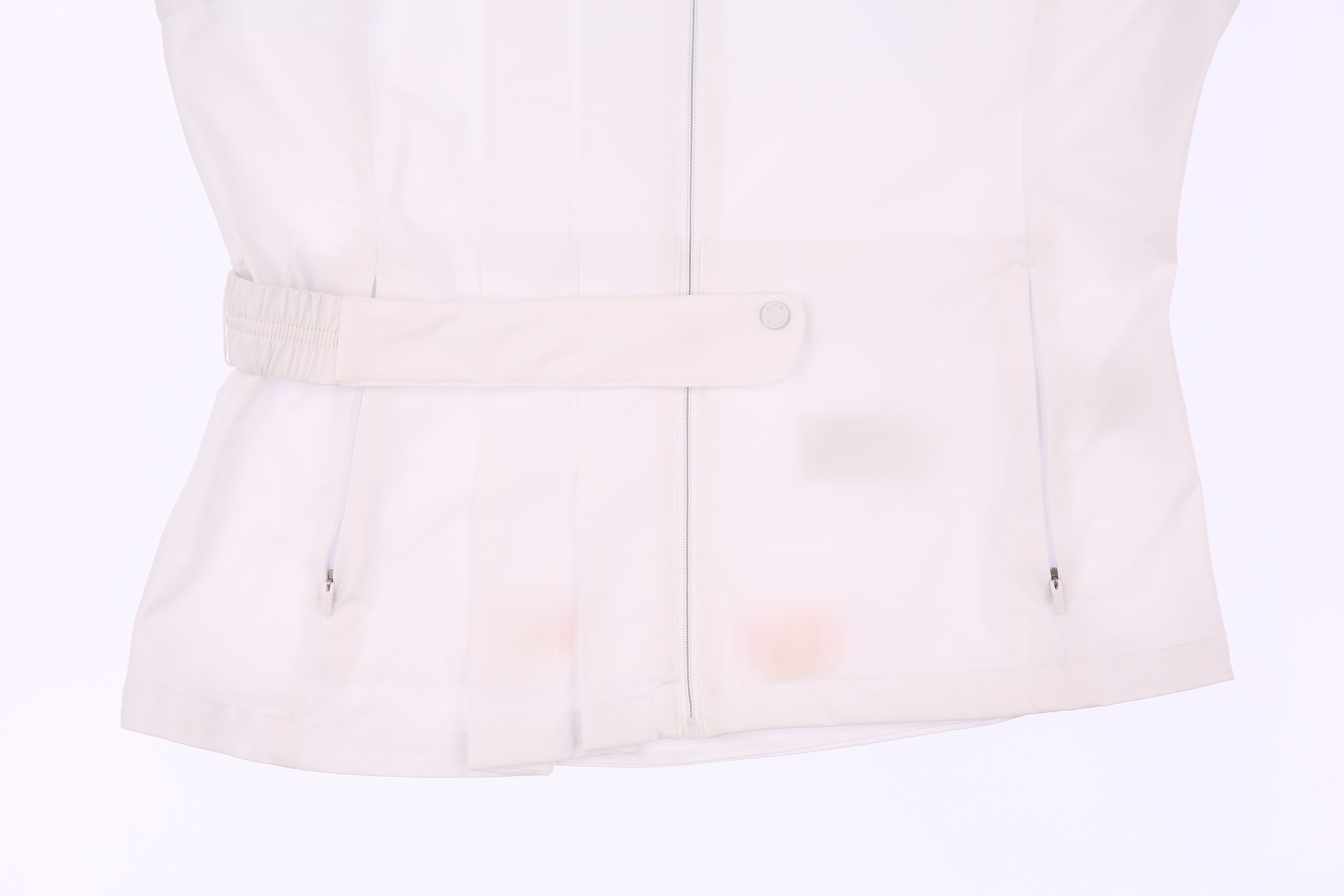 [새상품] 허리 포인트 점퍼 베스트