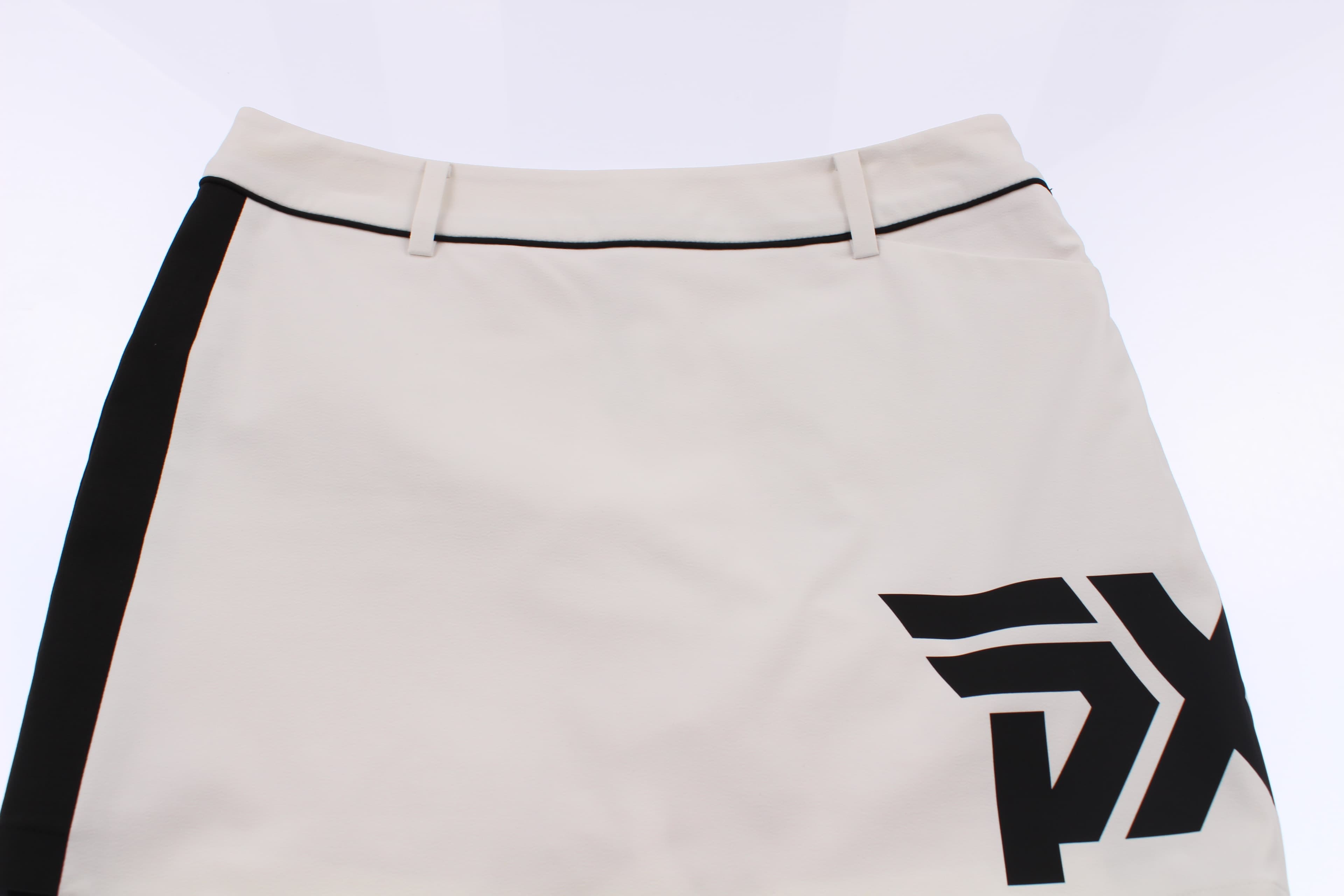 빅로고 파이핑 스커트