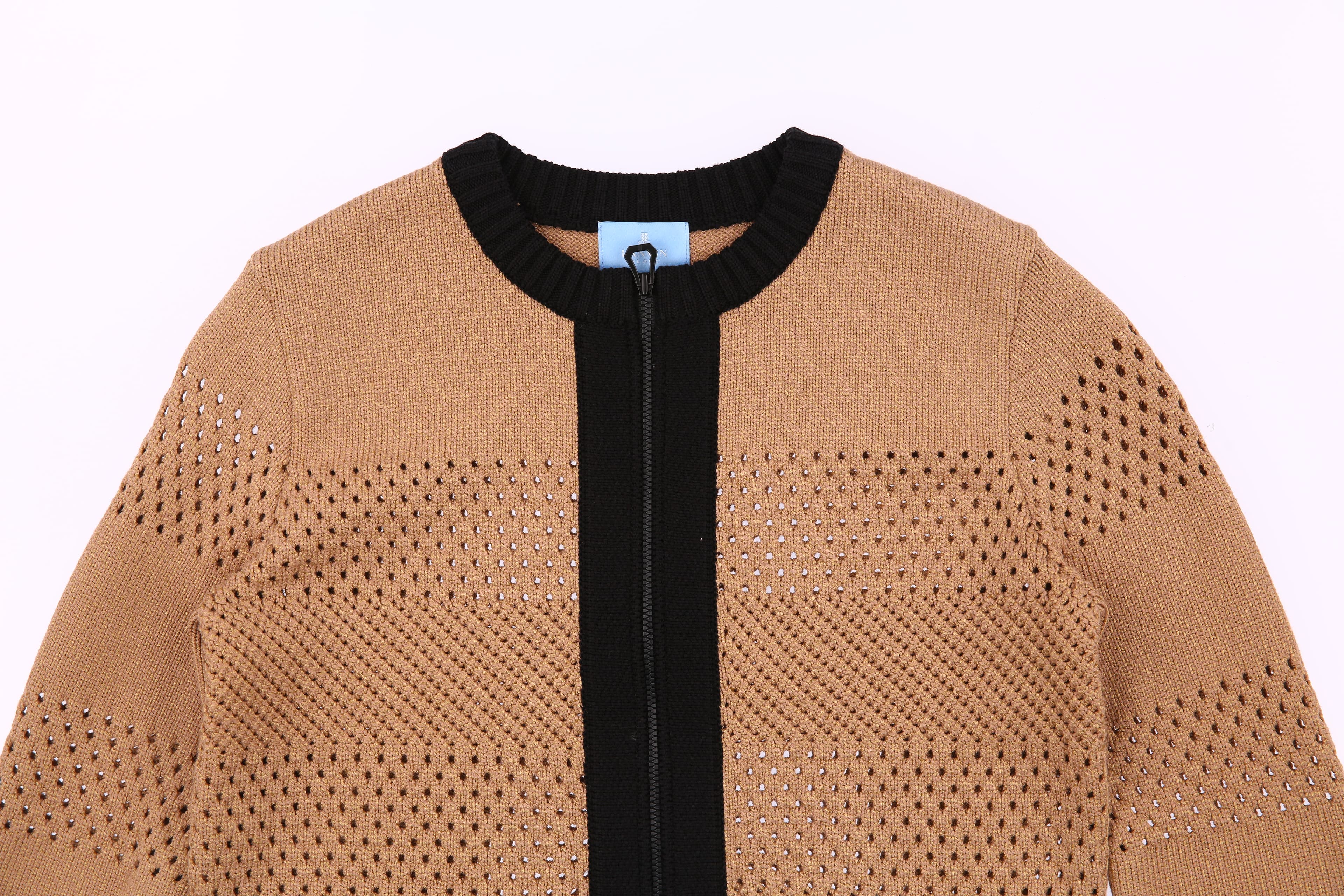 크로셰 레터링 니트 집업 가디건