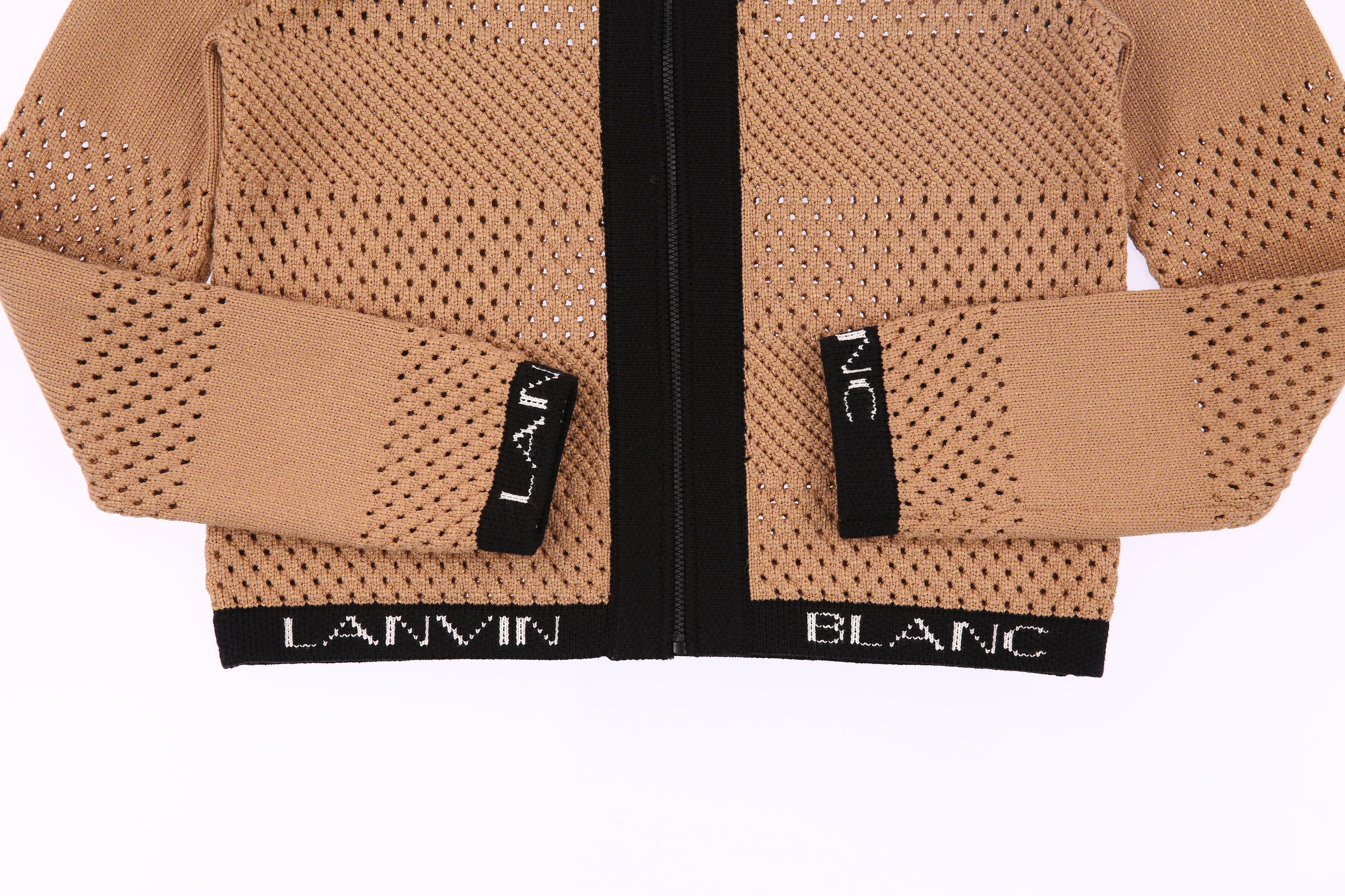 크로셰 레터링 니트 집업 가디건