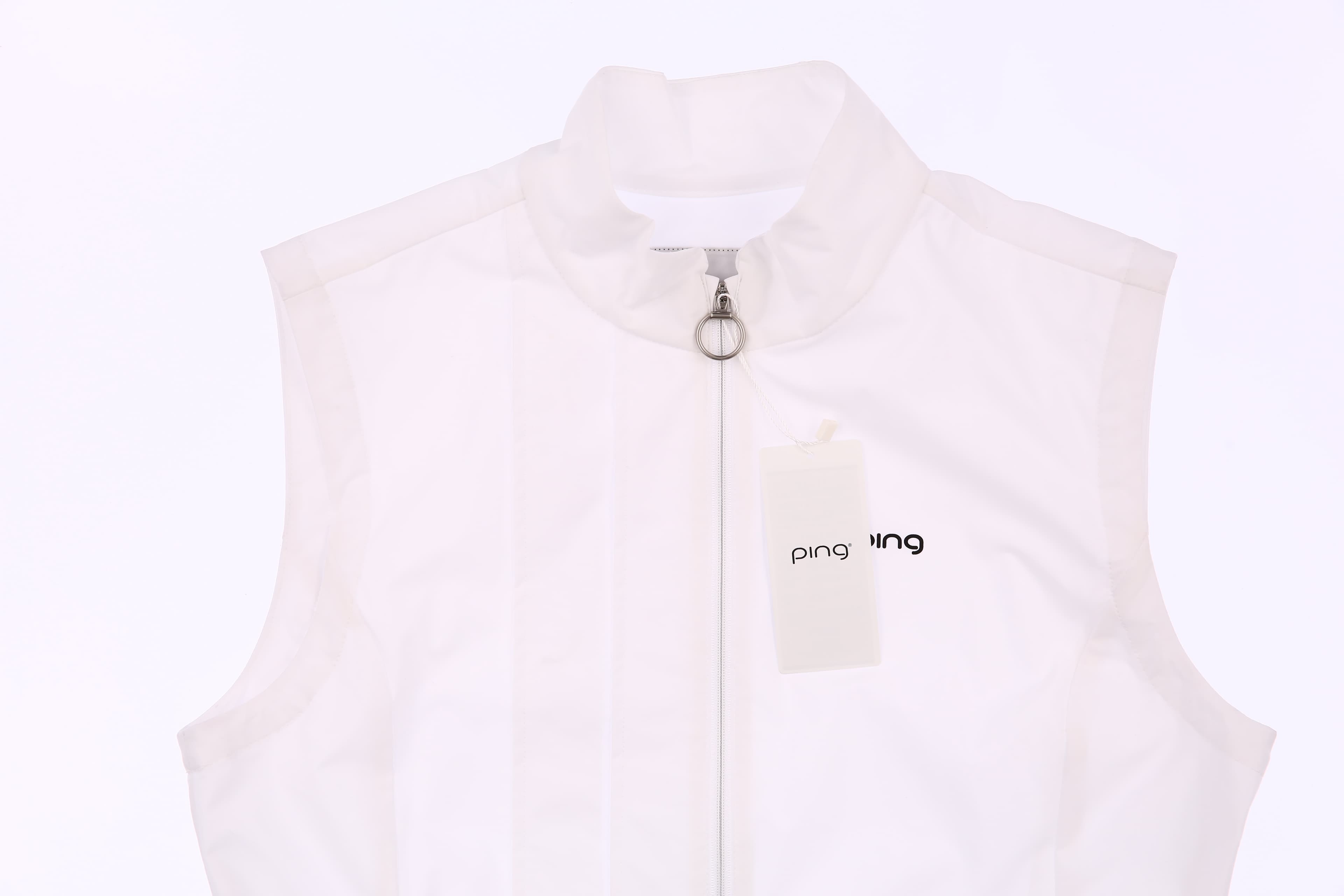 [새상품] 허리 포인트 점퍼 베스트