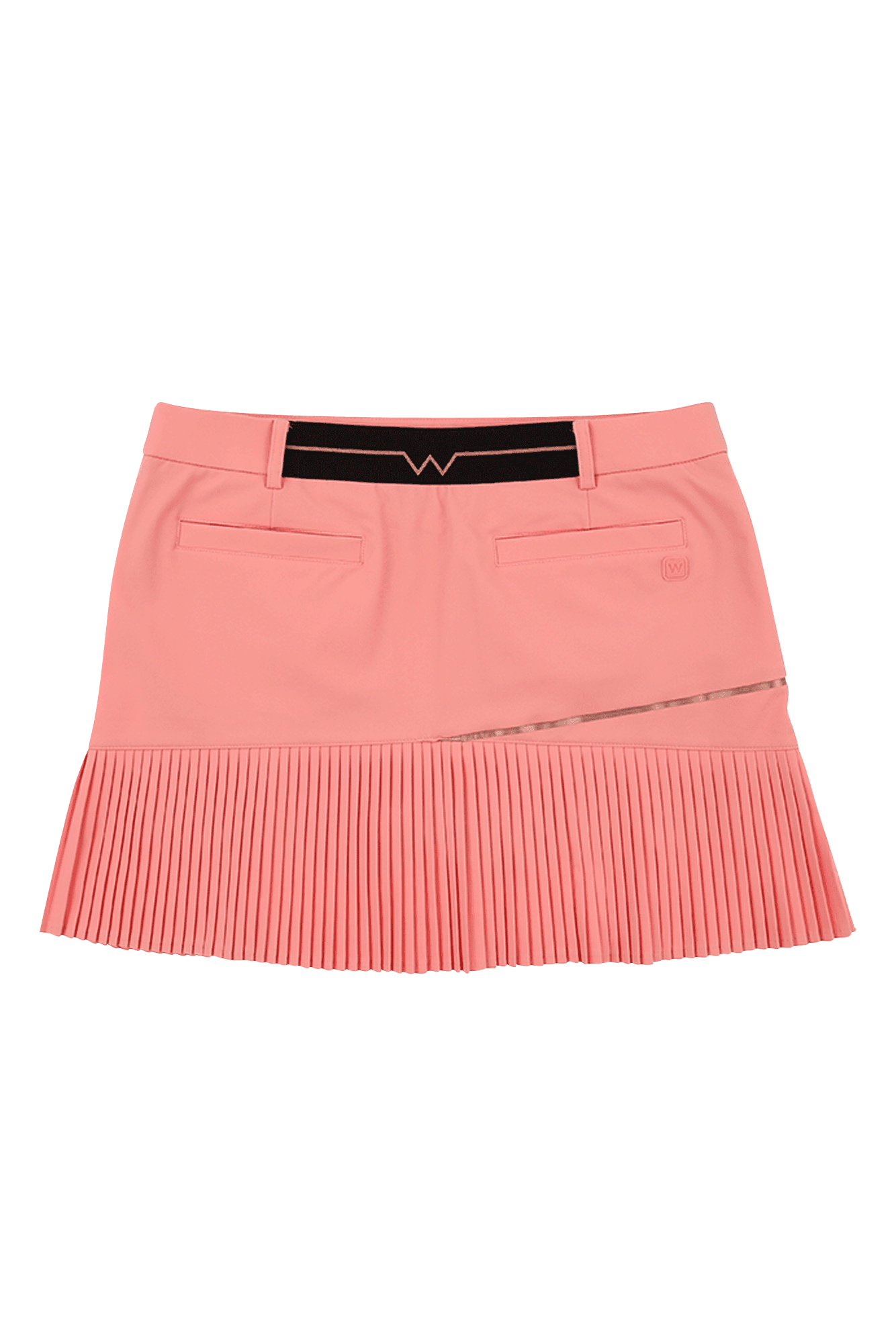 플리츠 포인트 큐롯 스커트