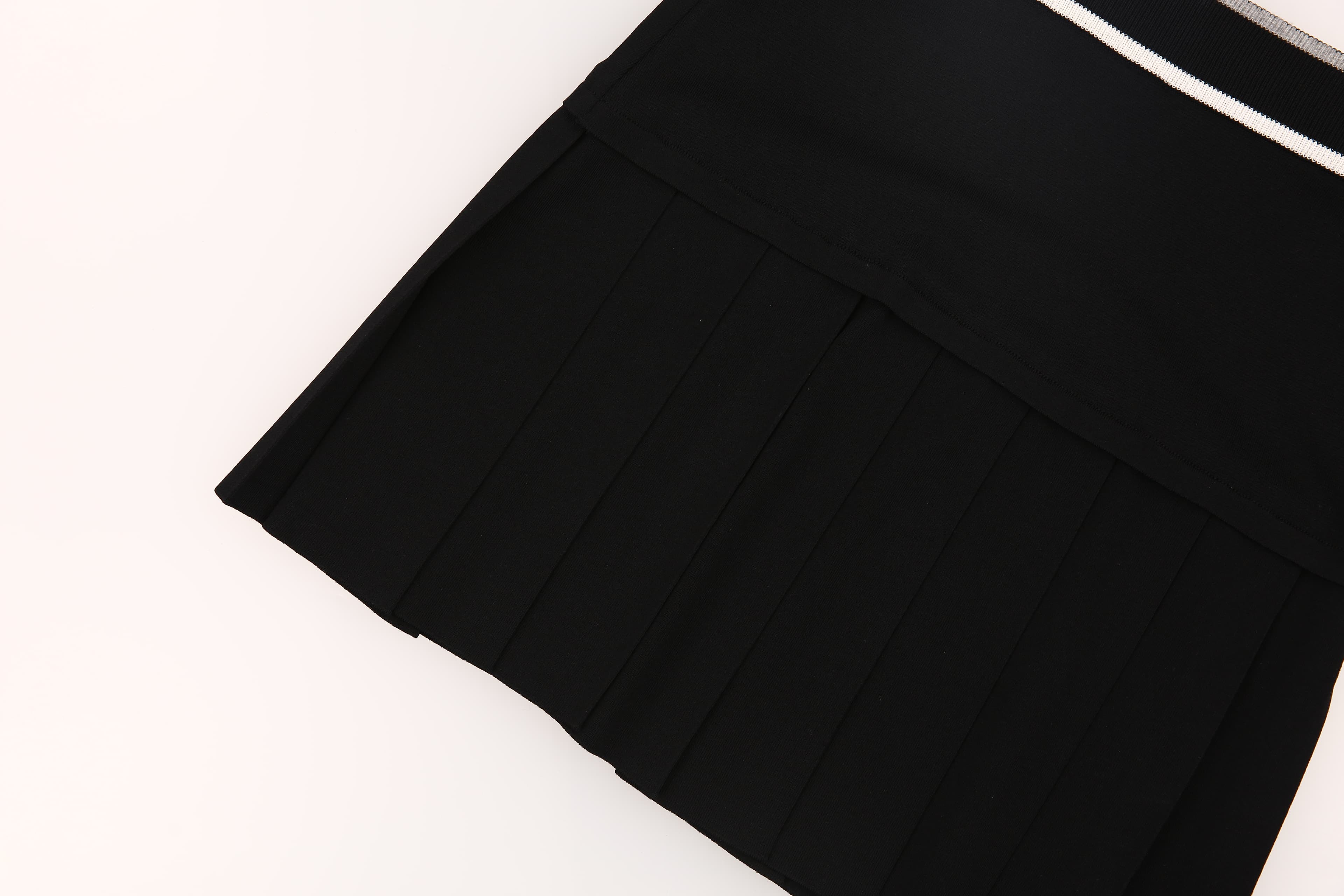 트리플 트랙 니트 스커트