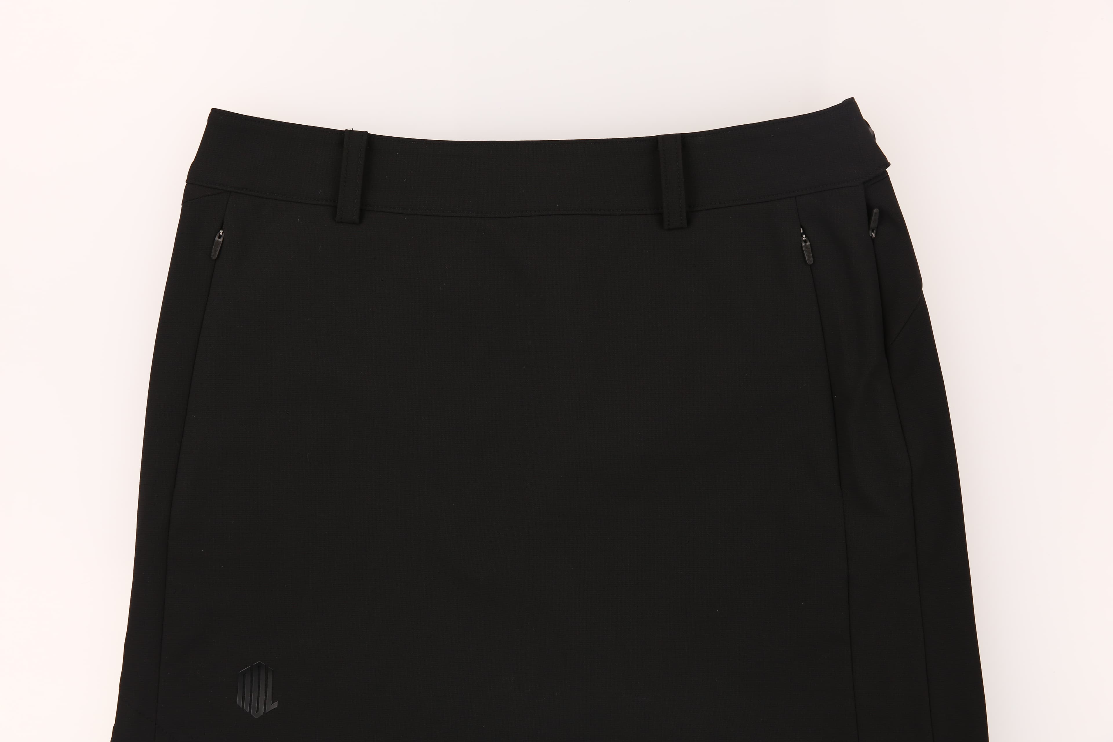 솔리드 세미 A라인 큐롯