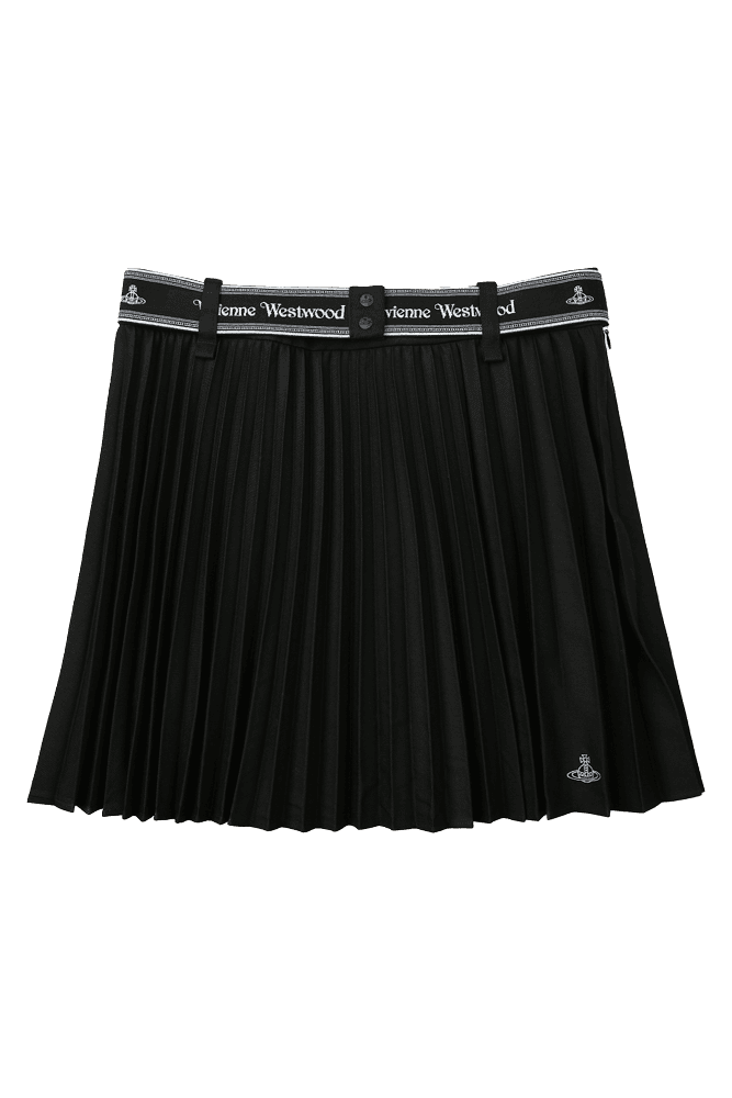 비비안 주름 스커트 블랙