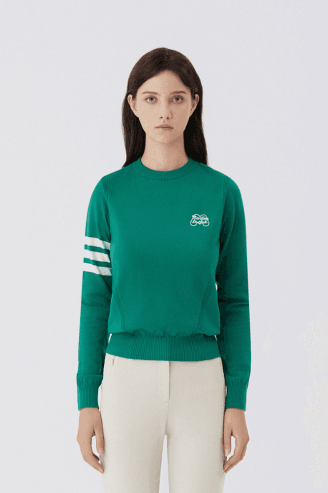 하트 라운드 넥 티셔츠