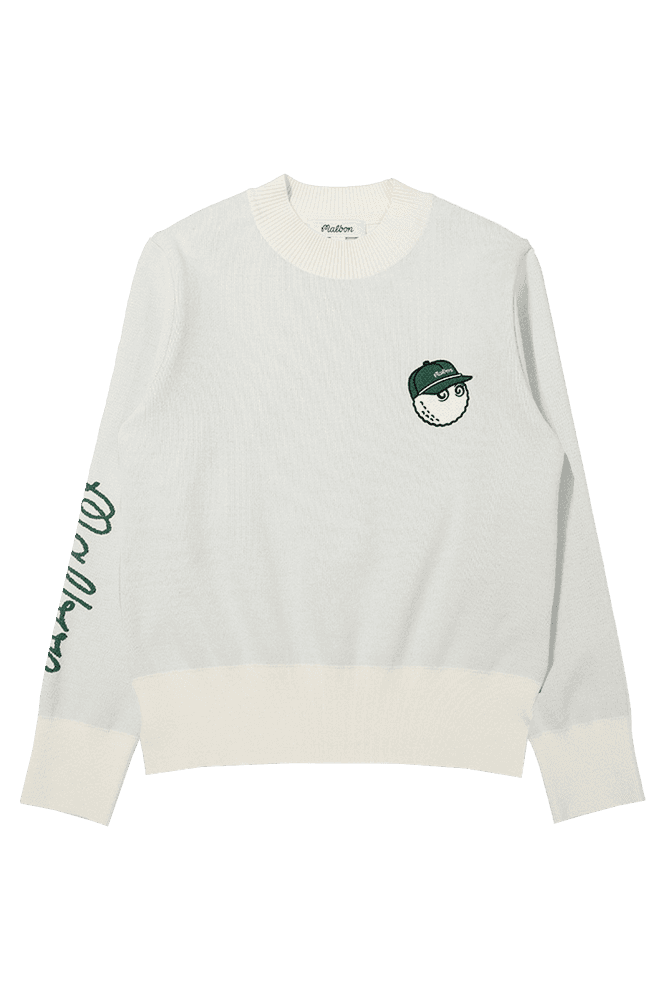 아모사 모크넥 버킷 니트탑