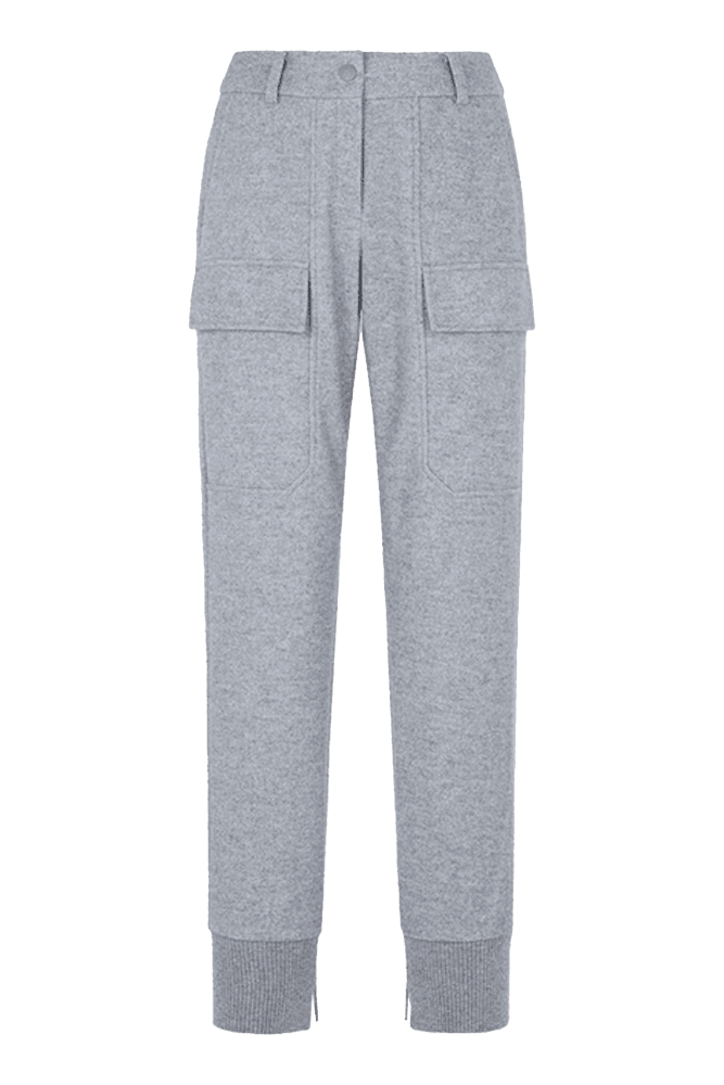 울 조거 팬츠 그레이