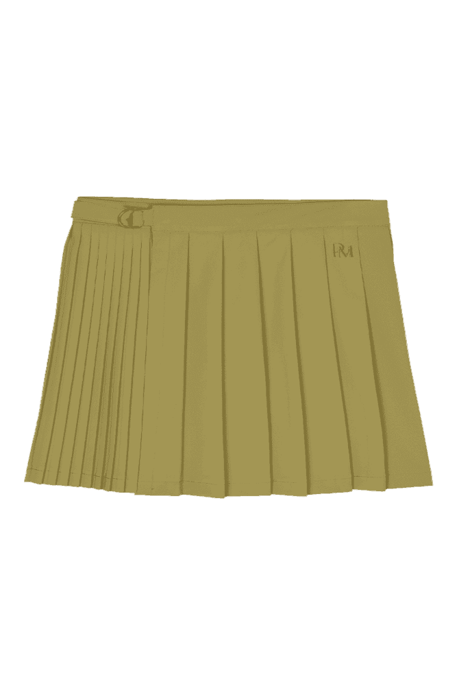 릴리 비대칭 플리츠 스커트