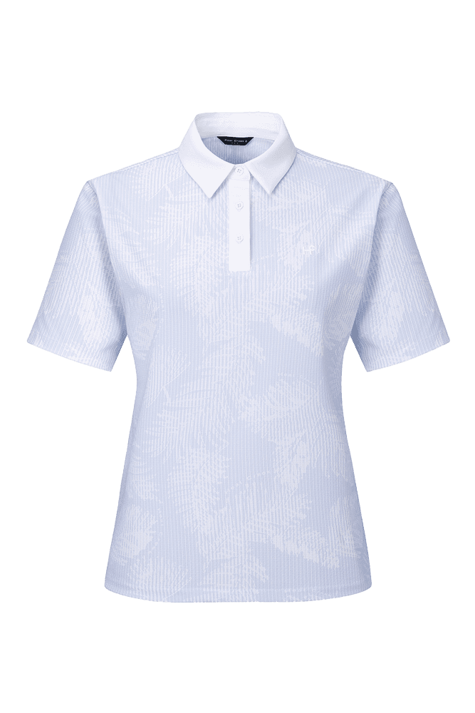 여성 핫썸머 패턴 카라티셔츠_스카이블루(M)