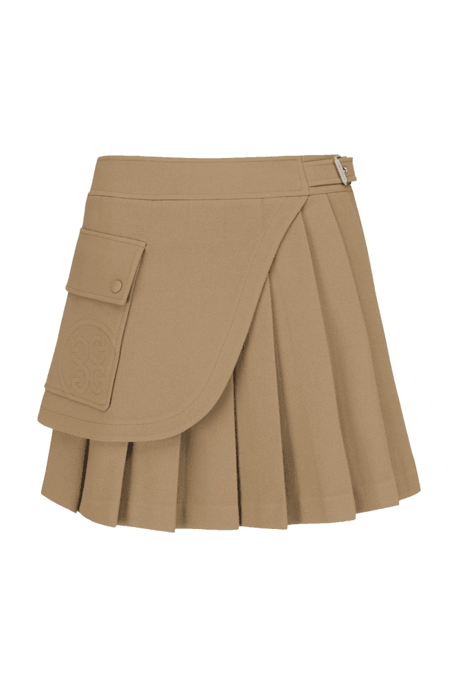 플리츠 랩 스커트