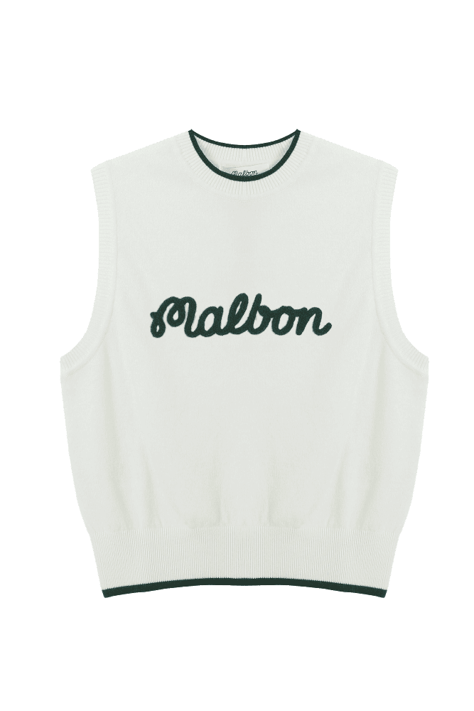 화이트 M 스크립트 울 베스트