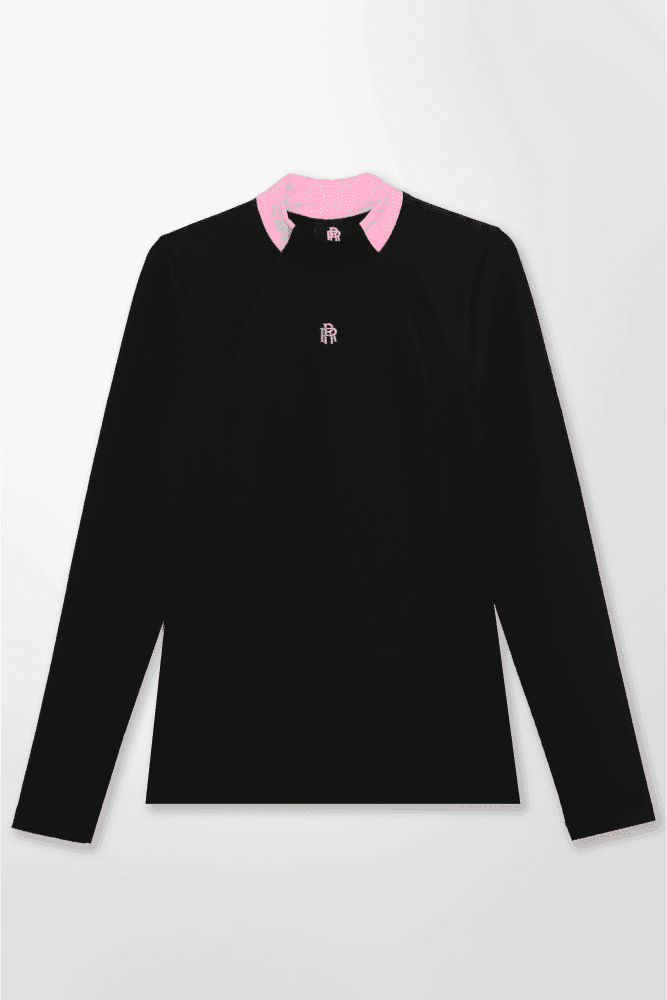 하프 하이넥 티셔츠