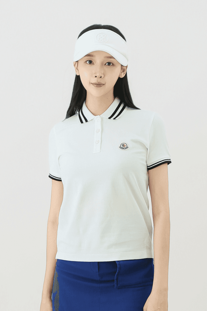 [몽클레어] 로고 폴로 티셔츠 WHITE