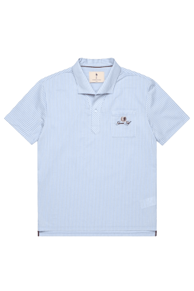 남성 클래식 카라 하프 셔츠