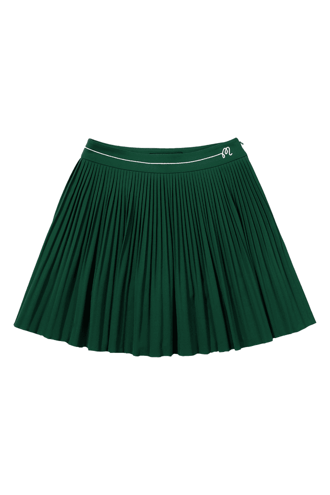 플레어드 플리츠 스커트