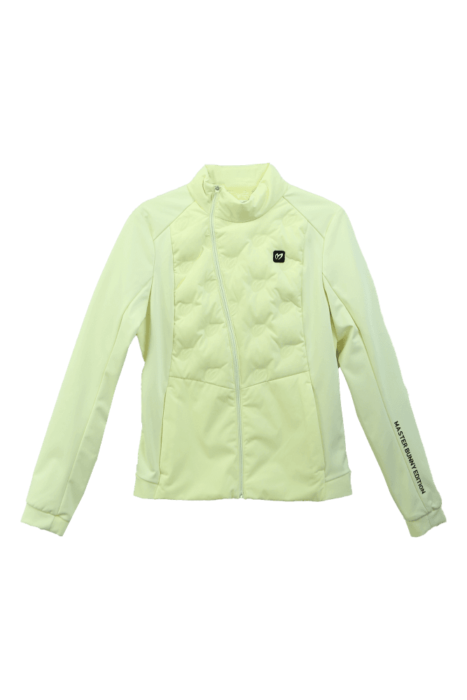 여성 엠보 구스다운 숏패딩_옐로우(S)