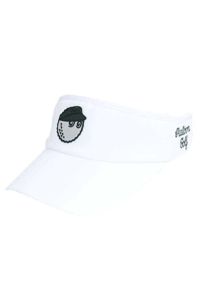 화이트 버킷 로고 밴딩 바이저