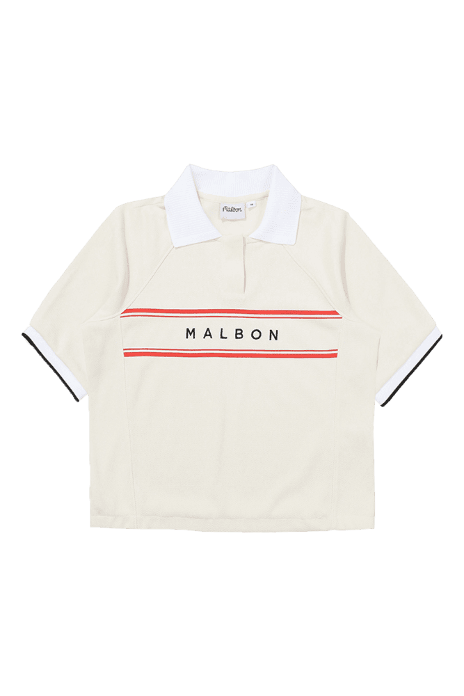 크롭 카라 티셔츠