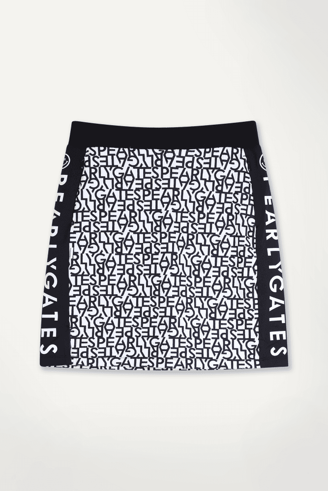 올오버 로고 큐롯스커트