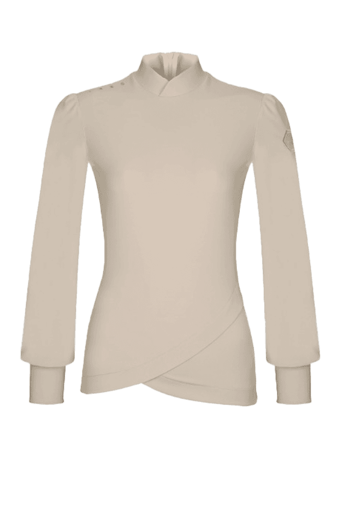 라운드-헴 블라우스