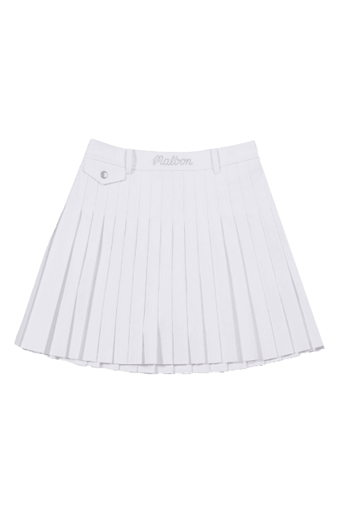 트윌 플리츠 스커트