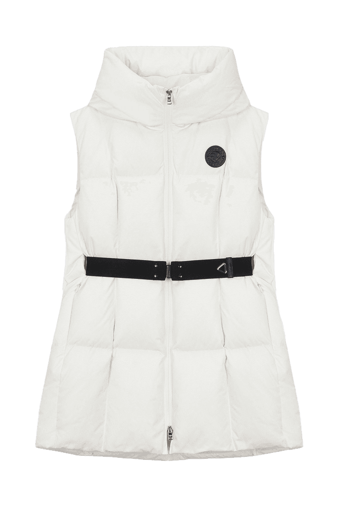 긴기장 후드 다운 베스트