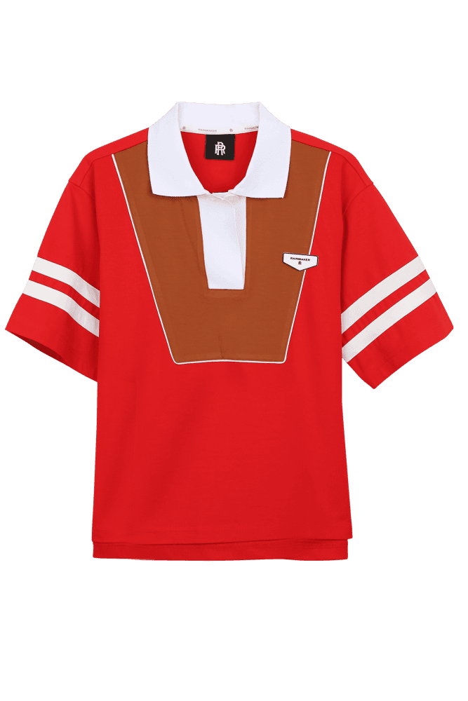 하프 슬리브 폴로 티셔츠