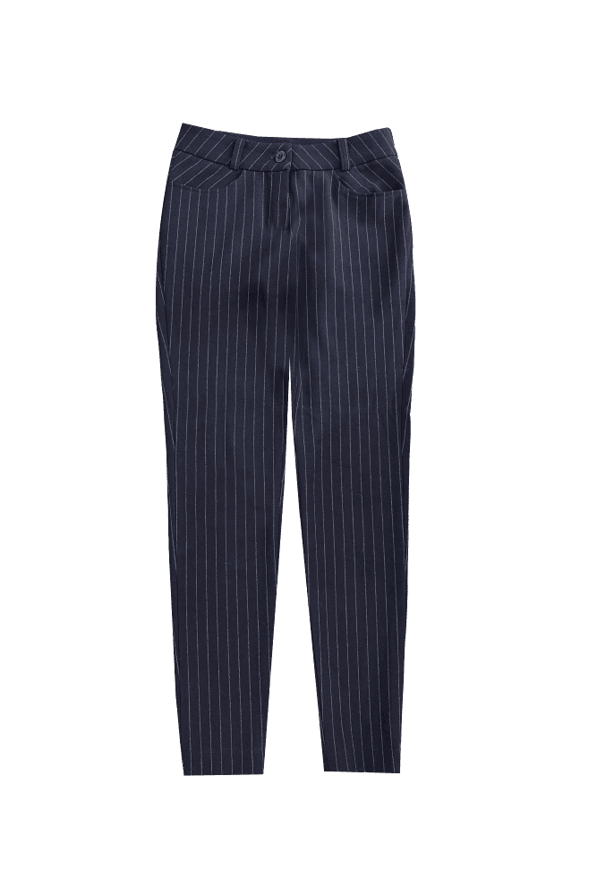 스트라이프 롱팬츠_네이비(S)