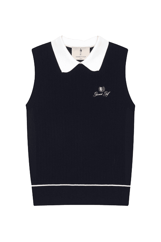 슬리브리스 라운드 카라 풀오버