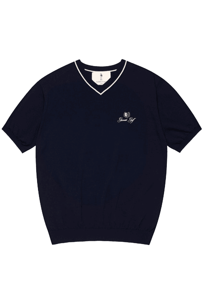 남성 브이넥 풀오버