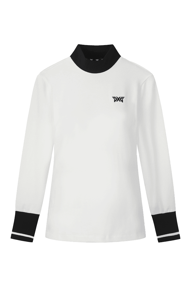 아노락 모크 넥 LS 티셔츠