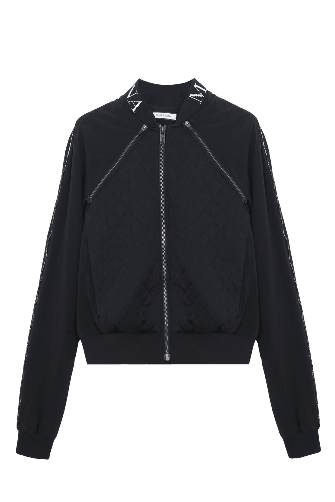 블랙 블루종 자켓