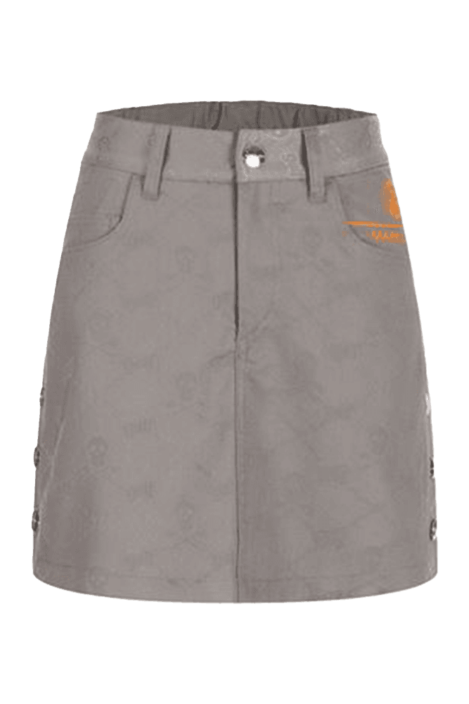 퀼트 패턴 자카드 스커트