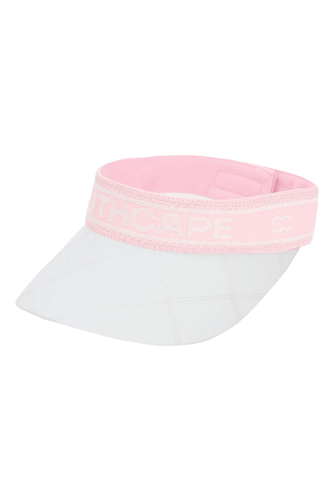 여성 사우스 케이프 로고 자수 스트랩 바이저