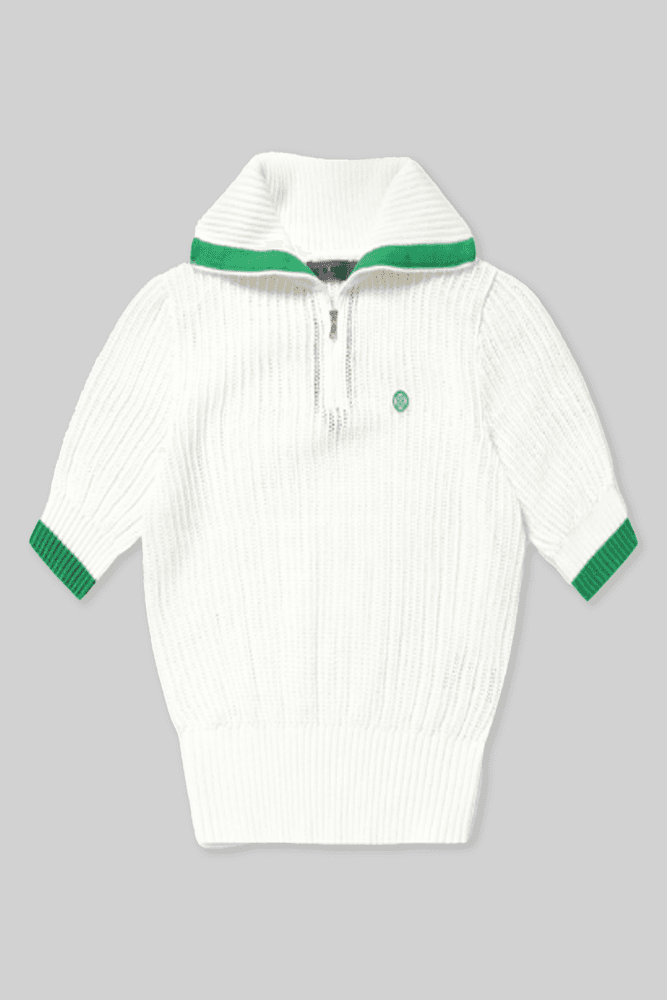 오버사이즈 폴로 스웨터