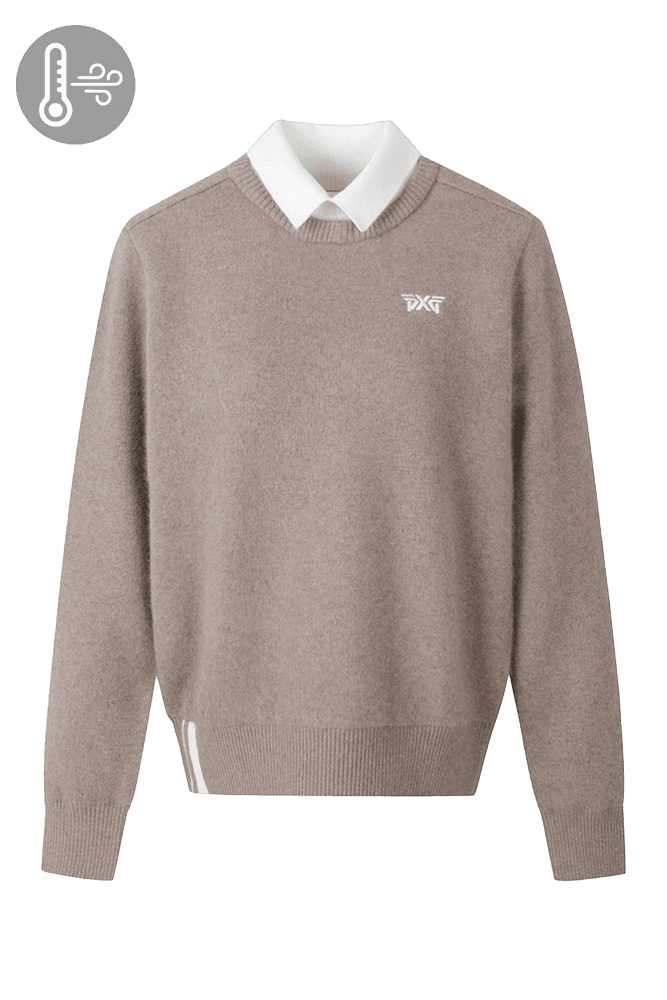 방풍 카라넥 스웨터