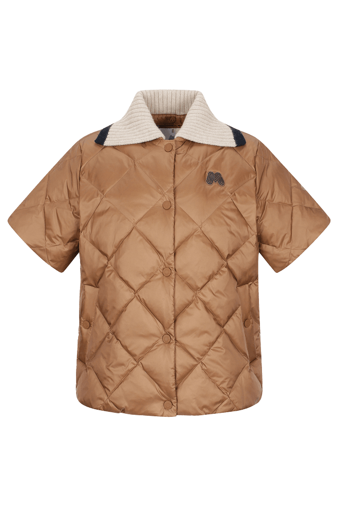 퀄팅 숏 다운 점퍼