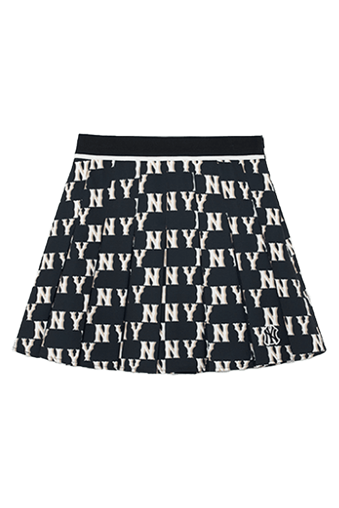클래식 모노그램 전판패턴 플리츠 스커트(XS)