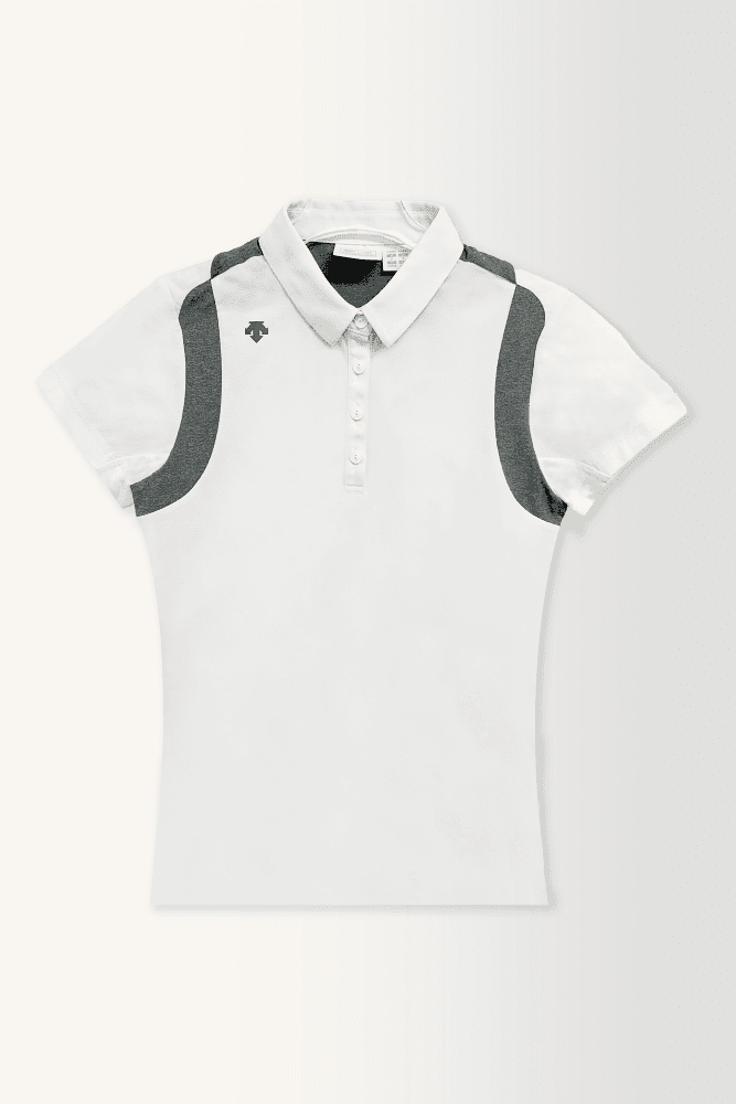 그레이배색 폴라티_화이트(S)