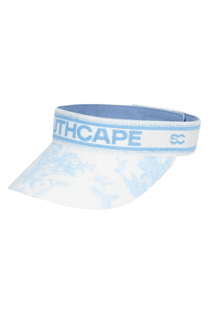 여성 블러썸 프린트 바이저