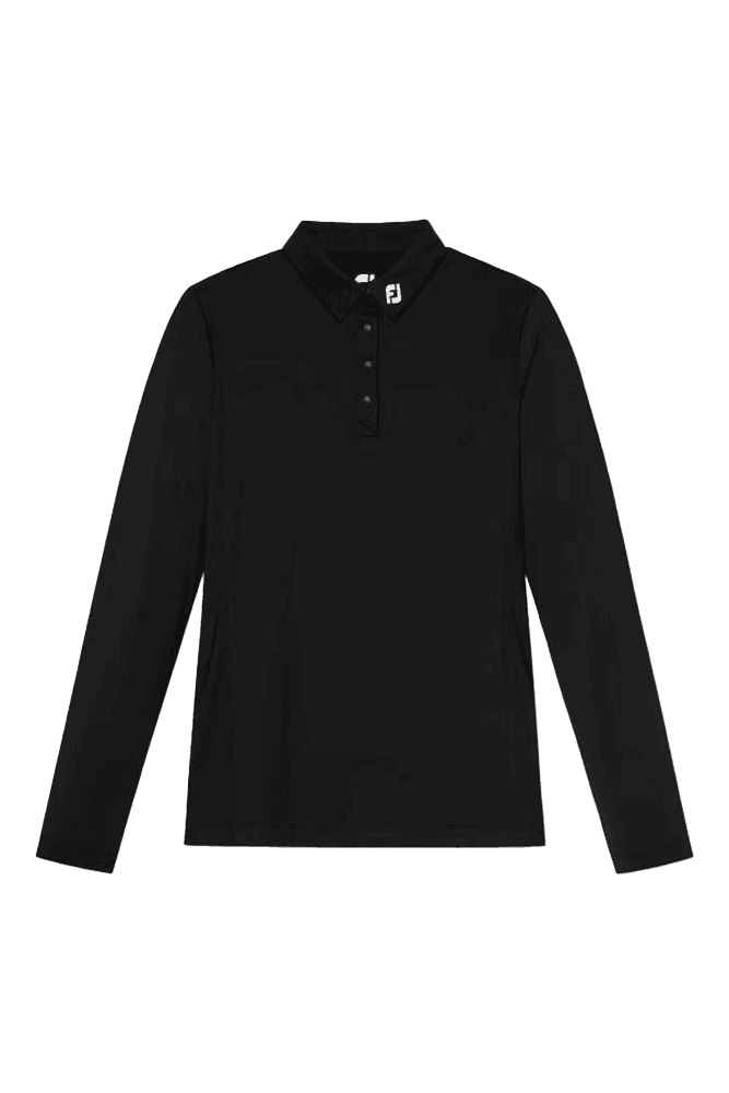 로고 카라 긴팔 폴로티