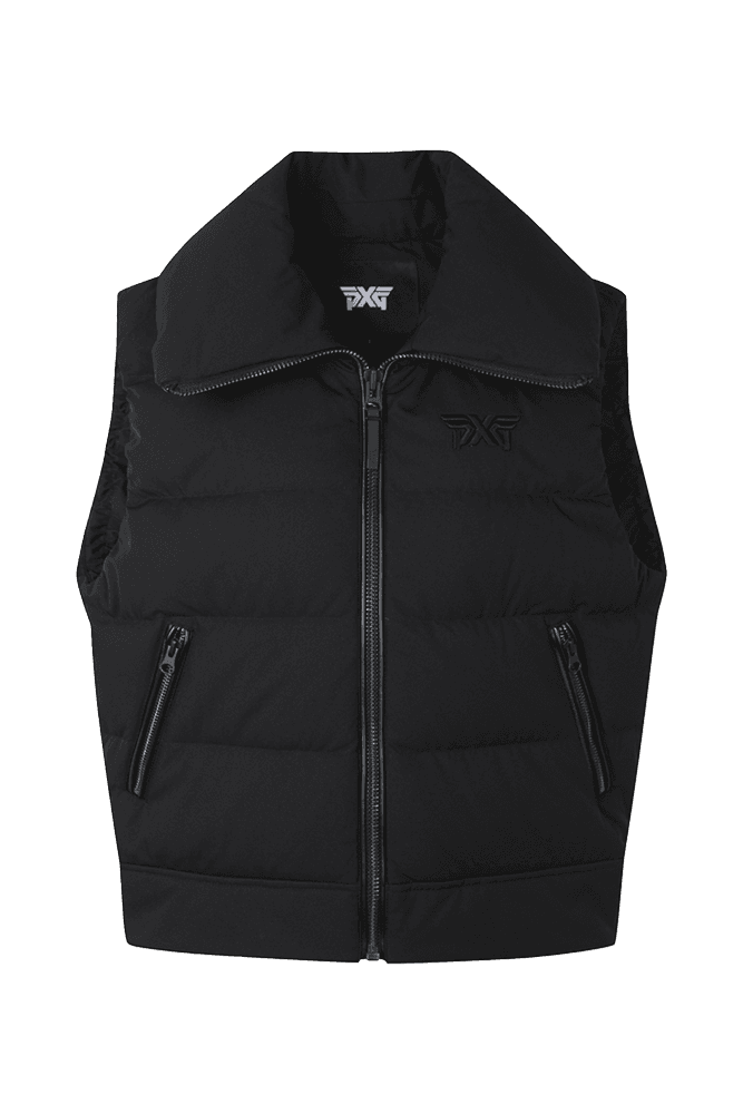 와이드 카라 캐주얼 다운 베스트