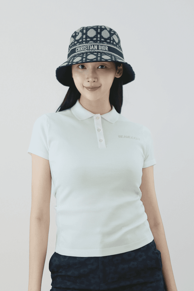 [빔즈골프] 레터링 카라 반팔티 WHITE