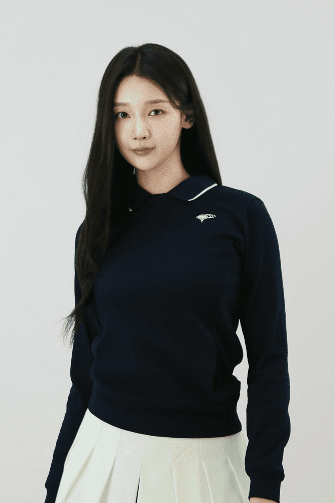 [빔즈골프] 배색 칼라 스위치 풀오버 NAVY